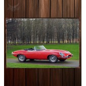 Металлическая табличка Jaguar E-Type Open Two Seater UK-spec (Series I)